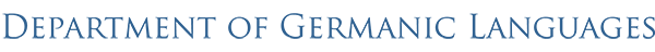 Department of Germanic Languages logo