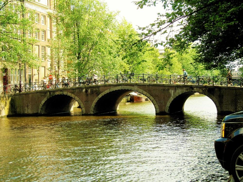 Bridge in Amsterdam by Wijnie de Groot Bridge in Amsterdam by Wijnie de Groot