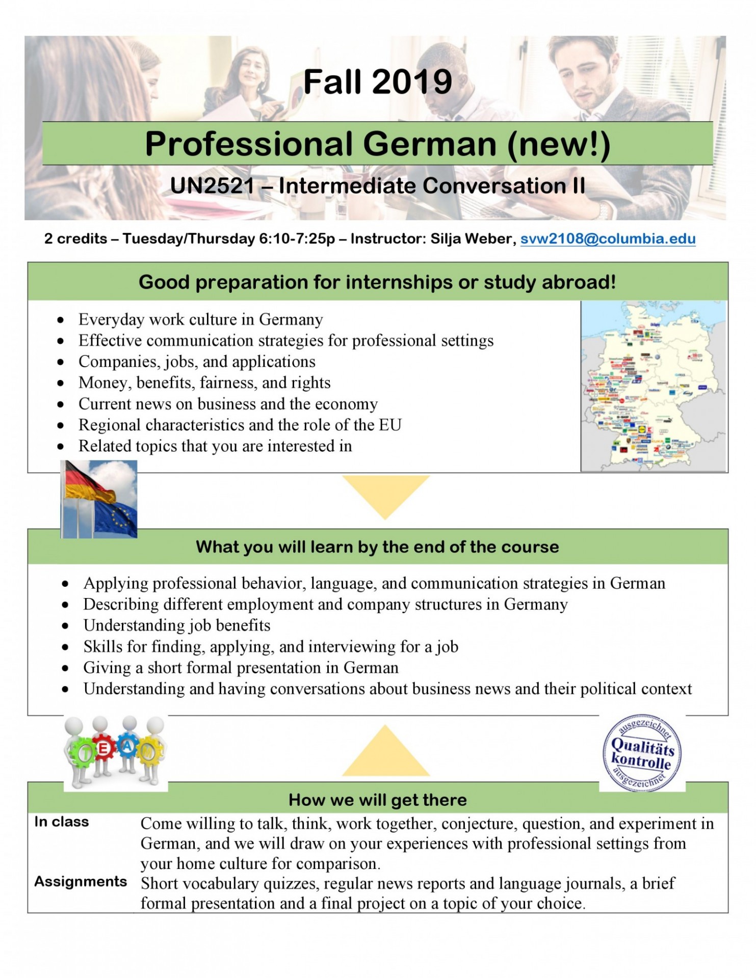 New Professional German course