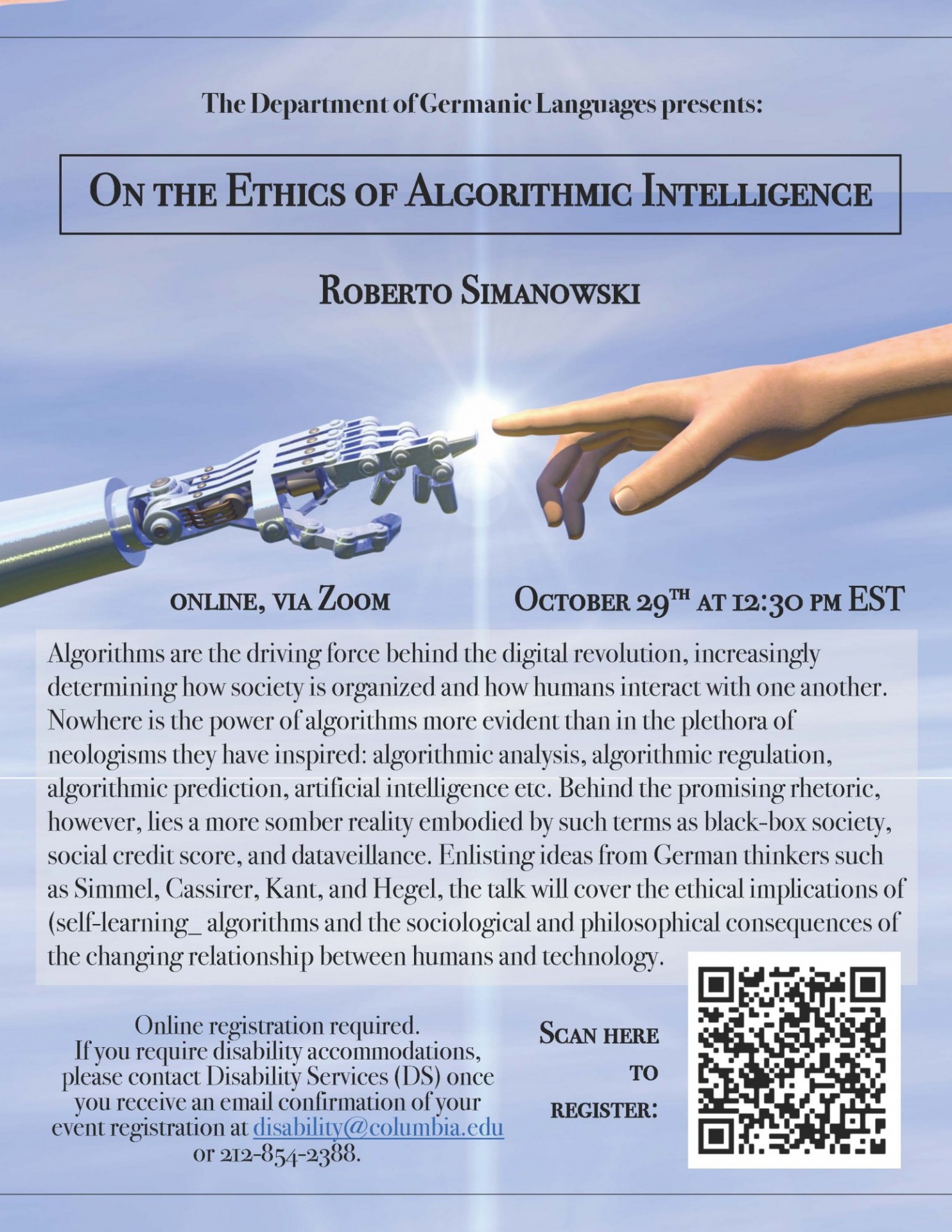10/29/2021, On the Ethics of Algorithmic Intelligence