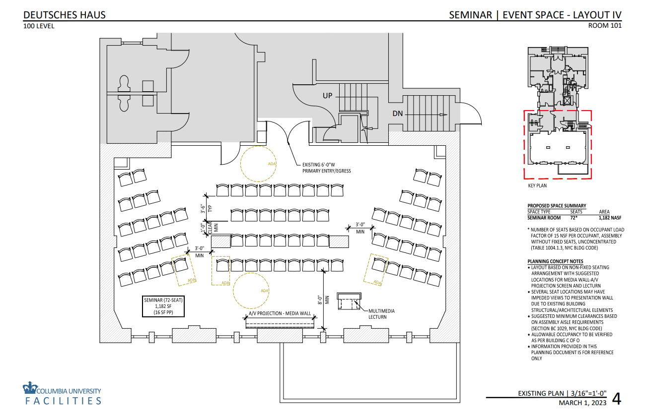 Deutsches Haus Layout