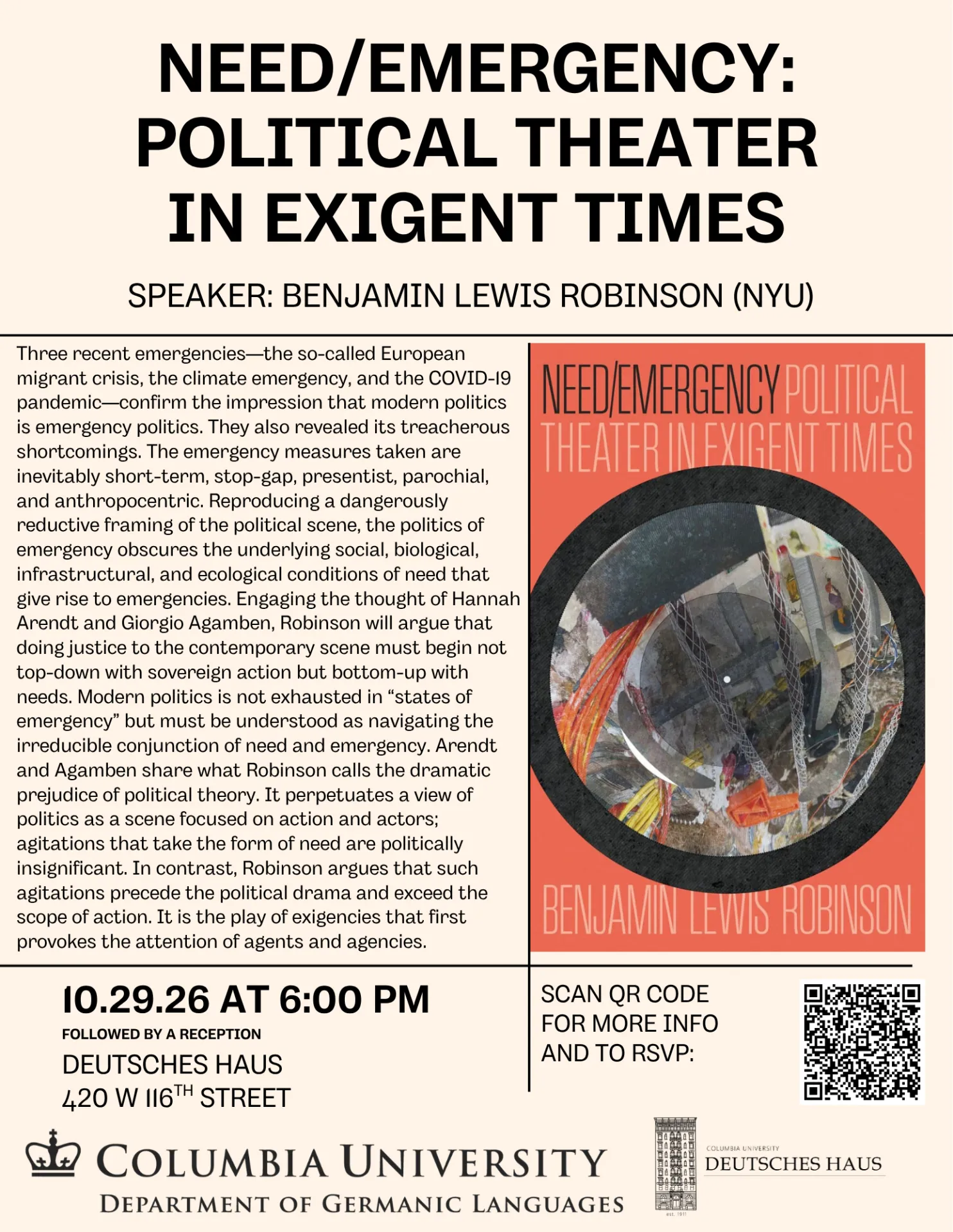 Flyer for the event. 