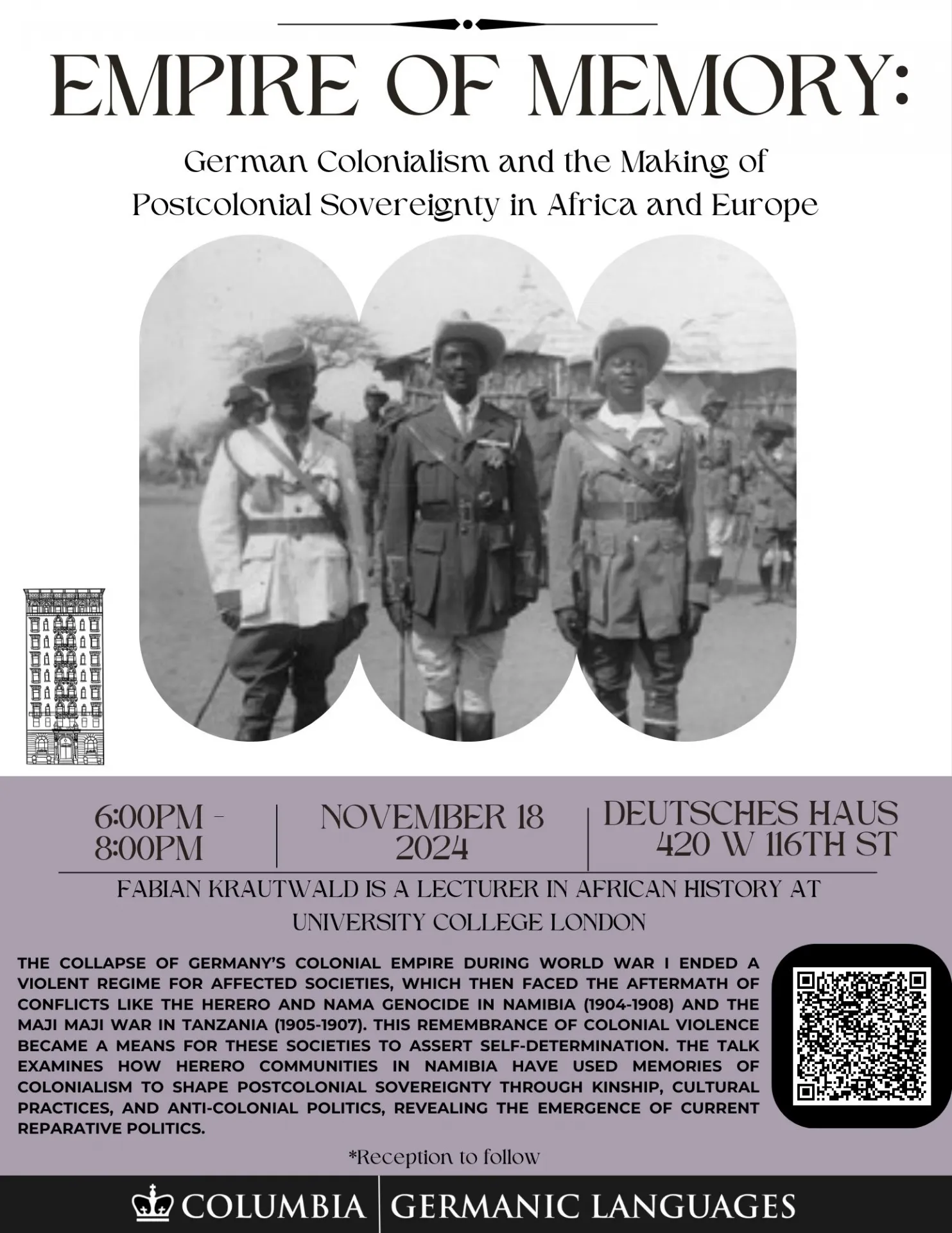 Empire of Memory: German Colonialism and the Making of Postcolonial Sovereignty in Africa and Europe